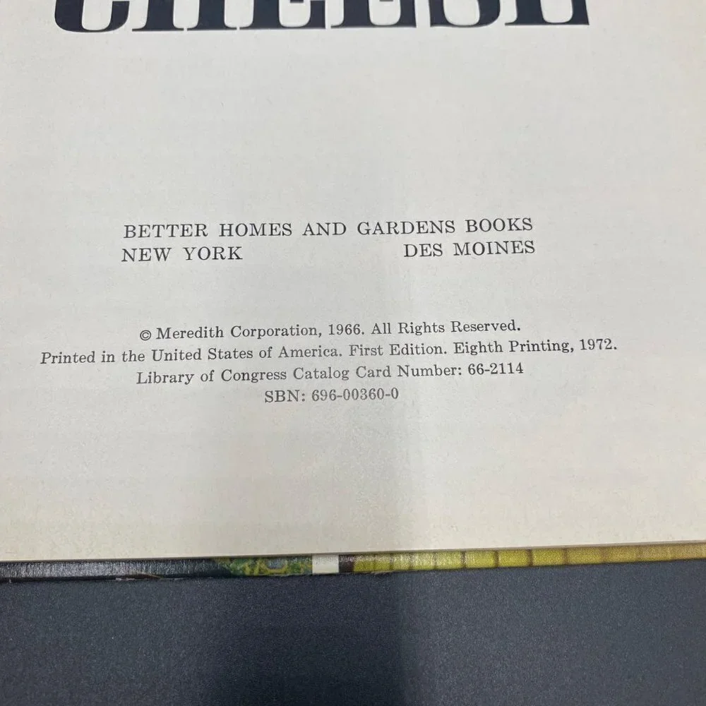 Vintage Better Homes & Gardens Cooking with Cheese Cookbook